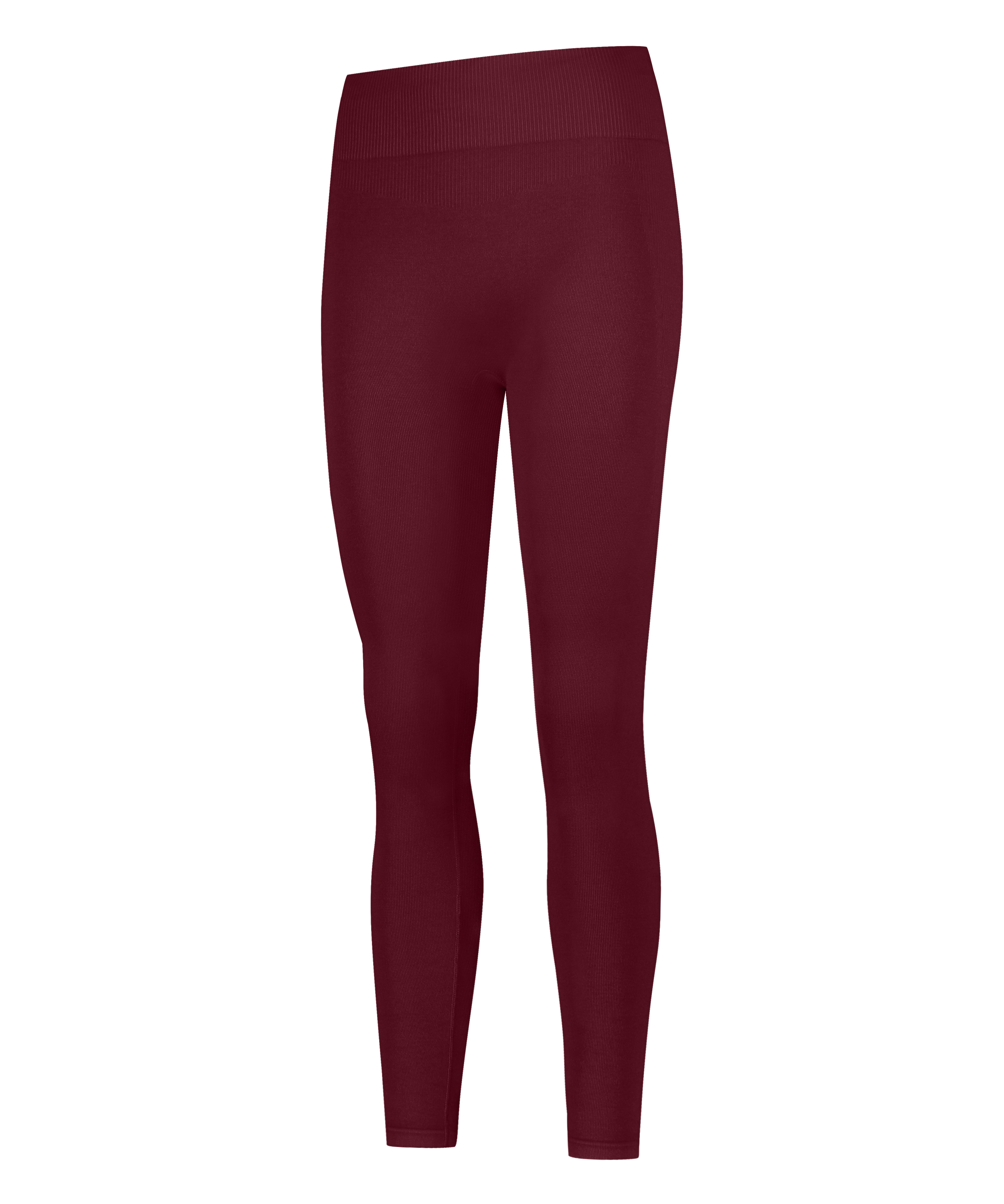 HKMX High waisted sømløse sportsleggings, Rød, main