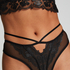Højtaljet braziliansk trusse Mila, sort