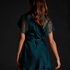 Kimono satin Coco, Gr&oslash;n
