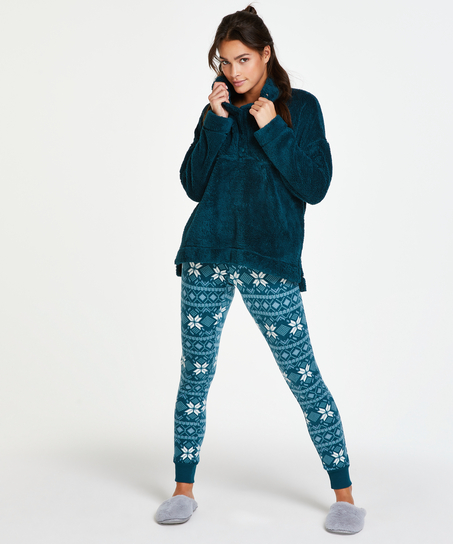 Cardigan Snuggle fleece, Bl&aring;