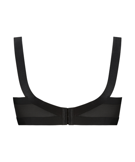 Ikke-formstøbt bøjle-bh Donna Sparkle, Sort