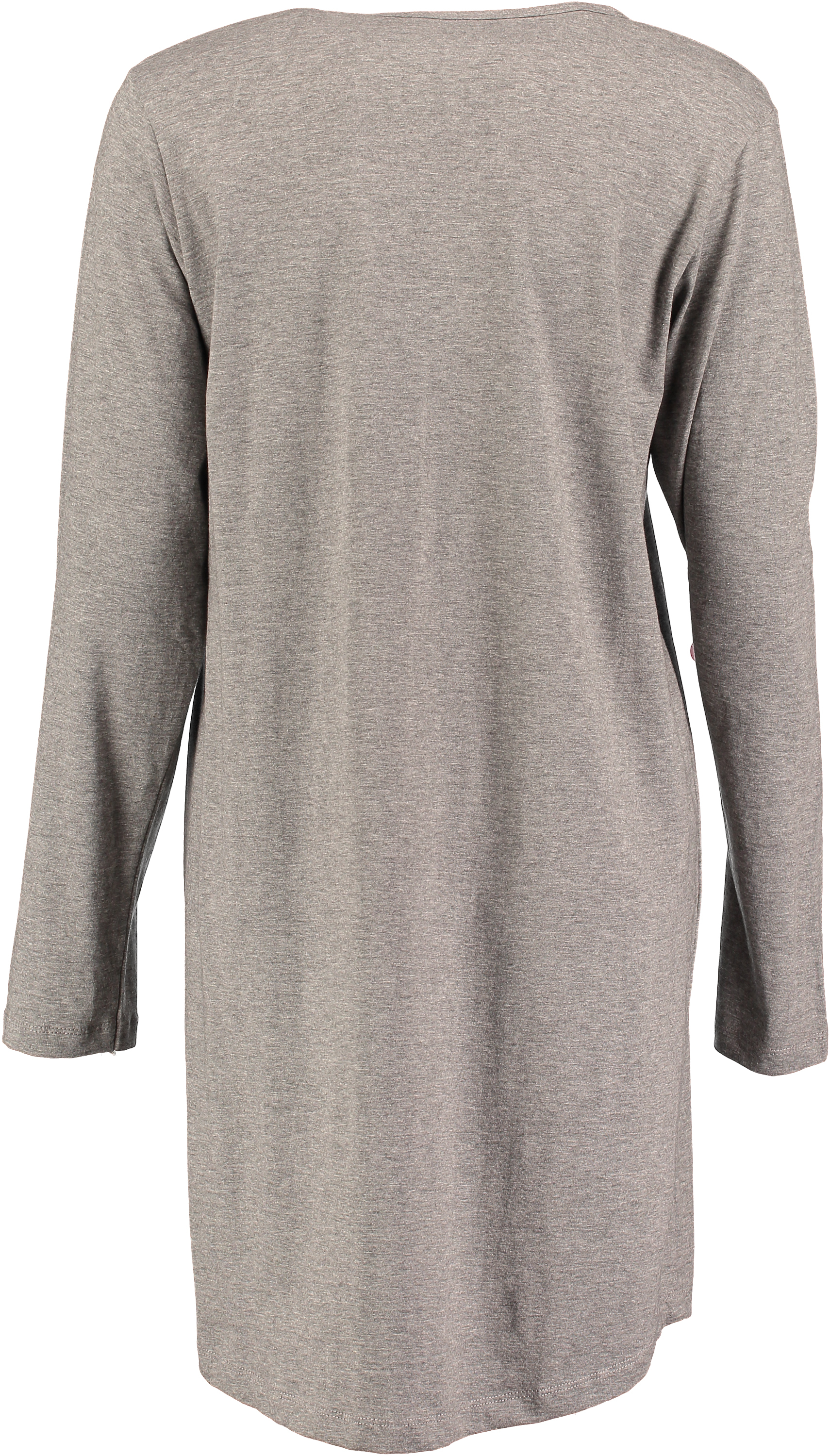 Longsleeve nat-T-shirt med rund hals, Grå, main
