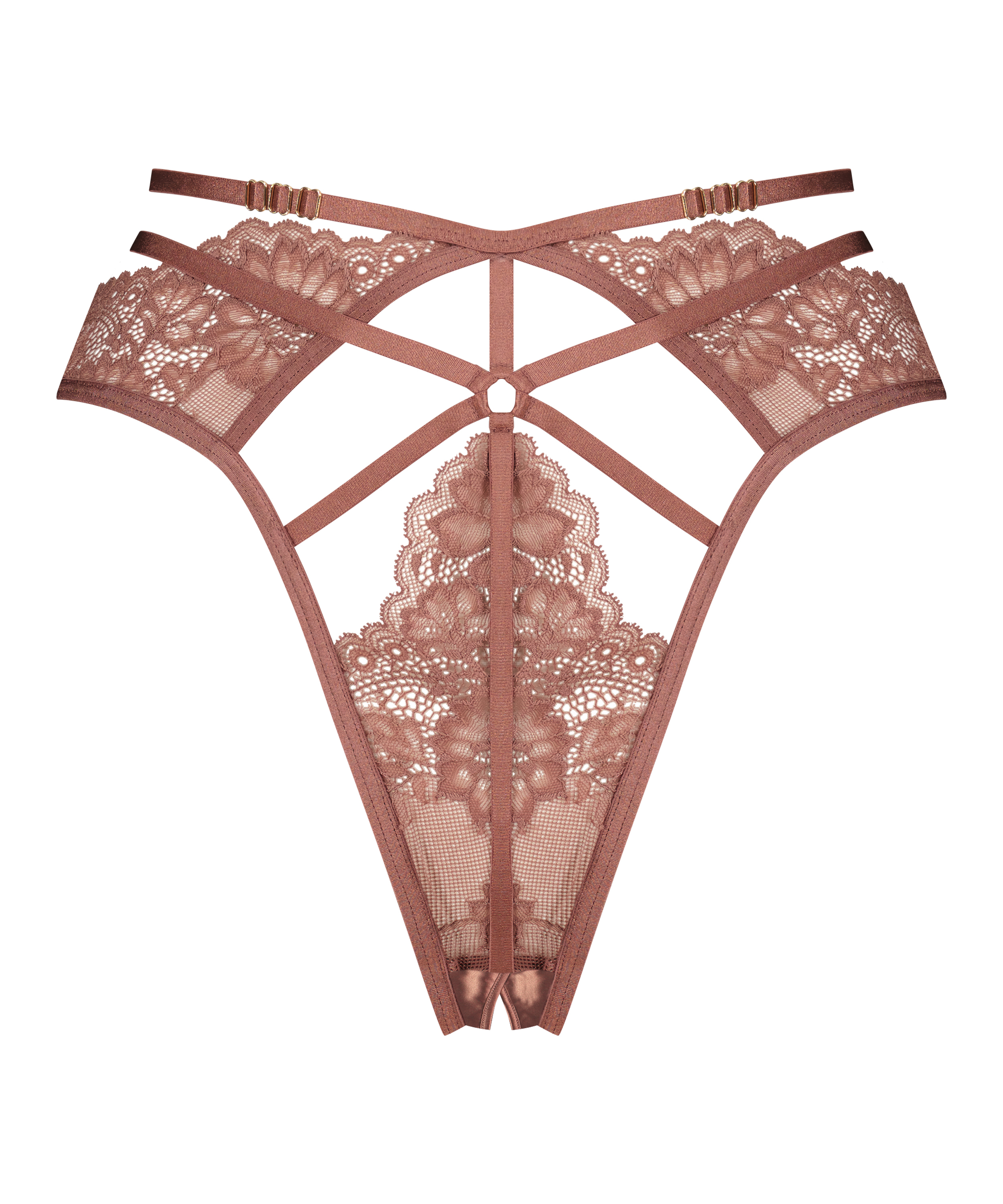 Roxanne brasiliansk trusse med åbent skridt, lilla, main