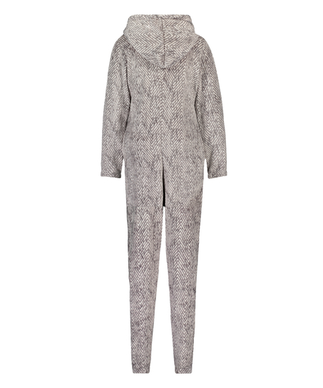 Onesie Flannel fleece, Grå