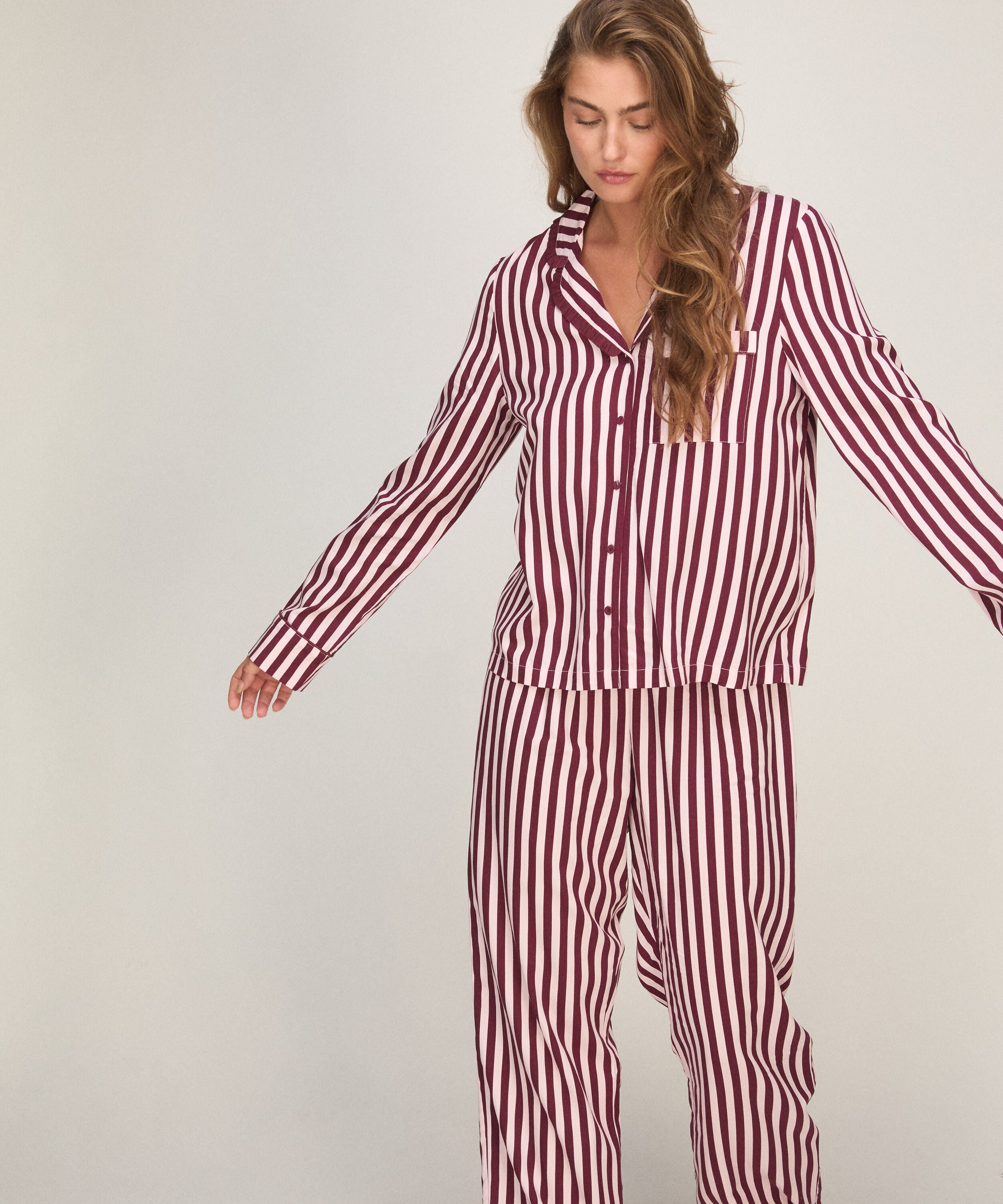 Pyjama Set Poplin Ruffle