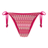 Bikinitrusse med h&oslash;j benudsk&aelig;ring Cali, Lyser&oslash;d