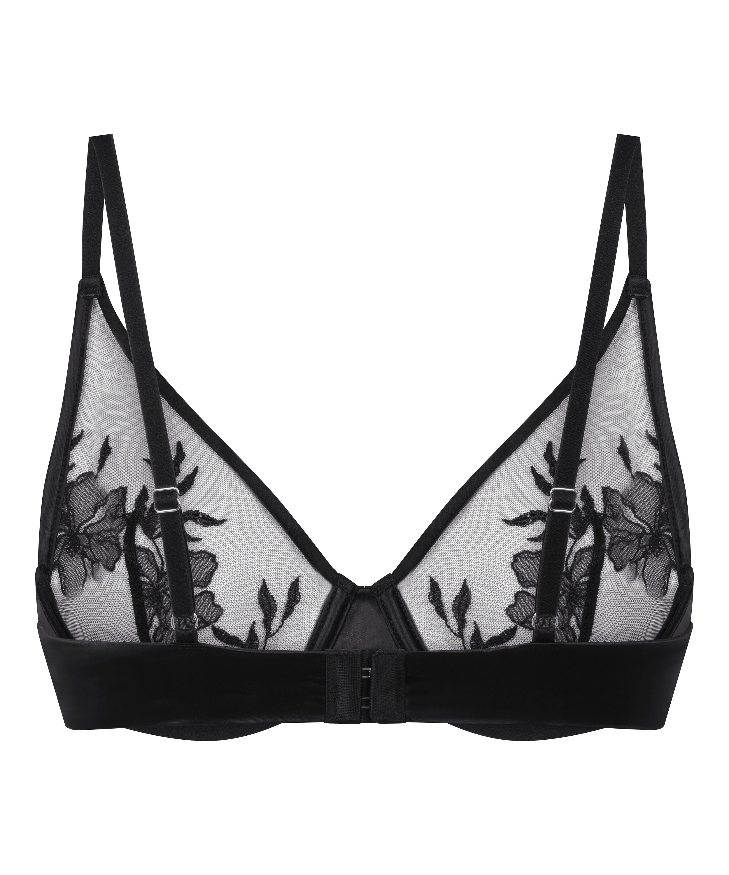 Hilton ikke-formstøbt bøjle-bh, Sort, main