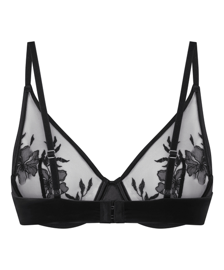 Hilton ikke-formstøbt bøjle-bh, Sort