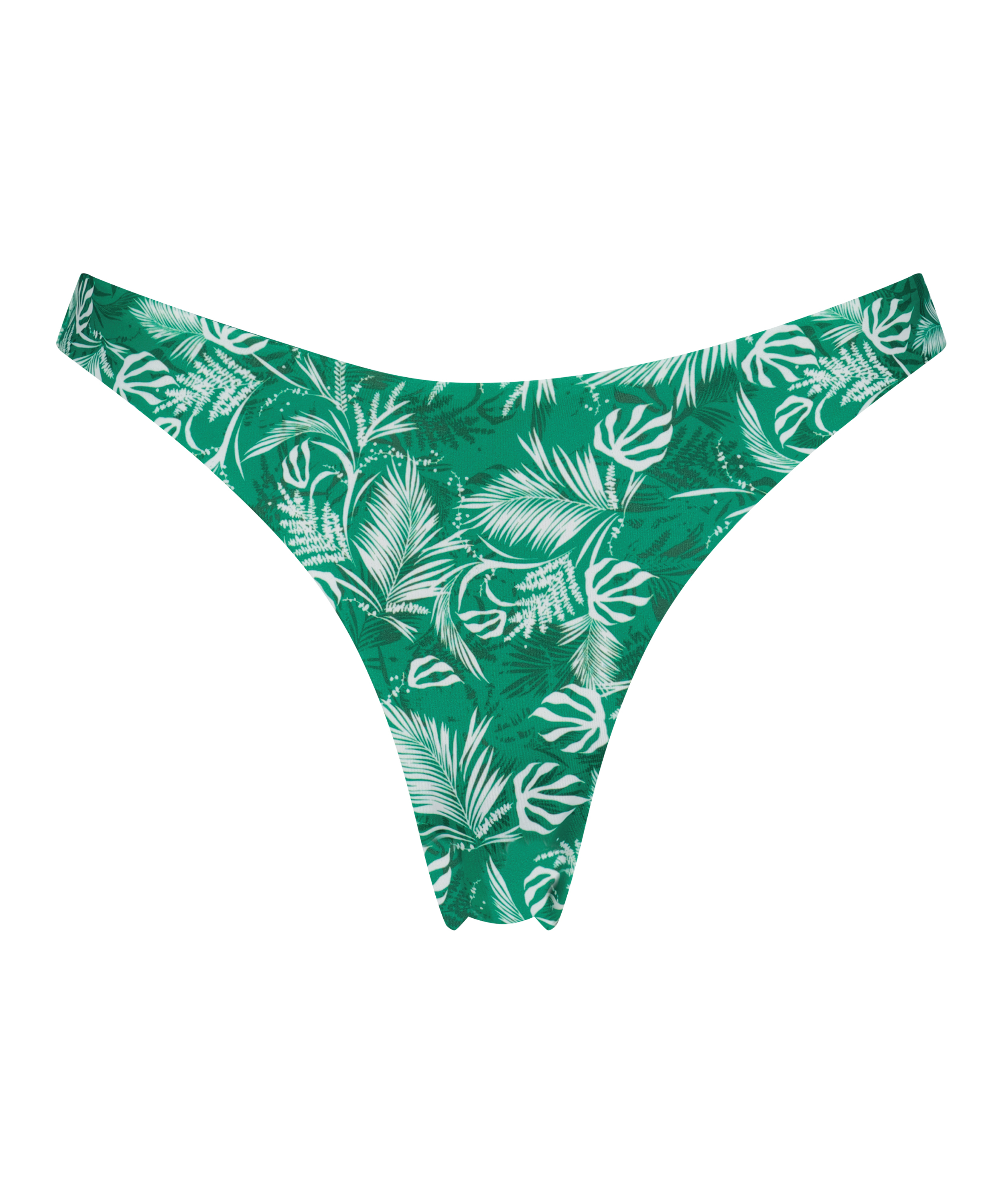 Højt udskåret bikinitrusse Bermuda Rebecca Mir, grøn, main