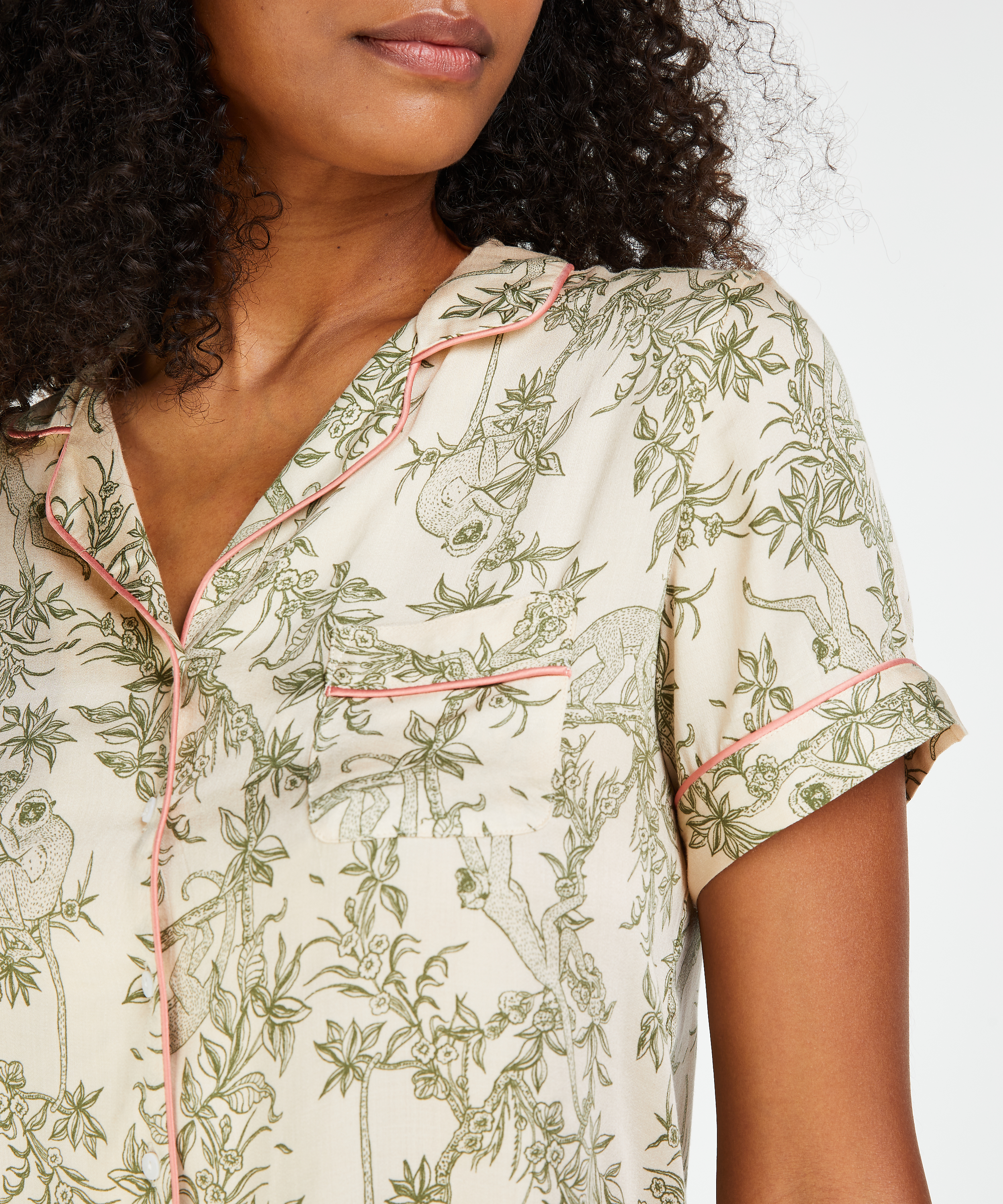 Pyjamajas Woven, Beige, main