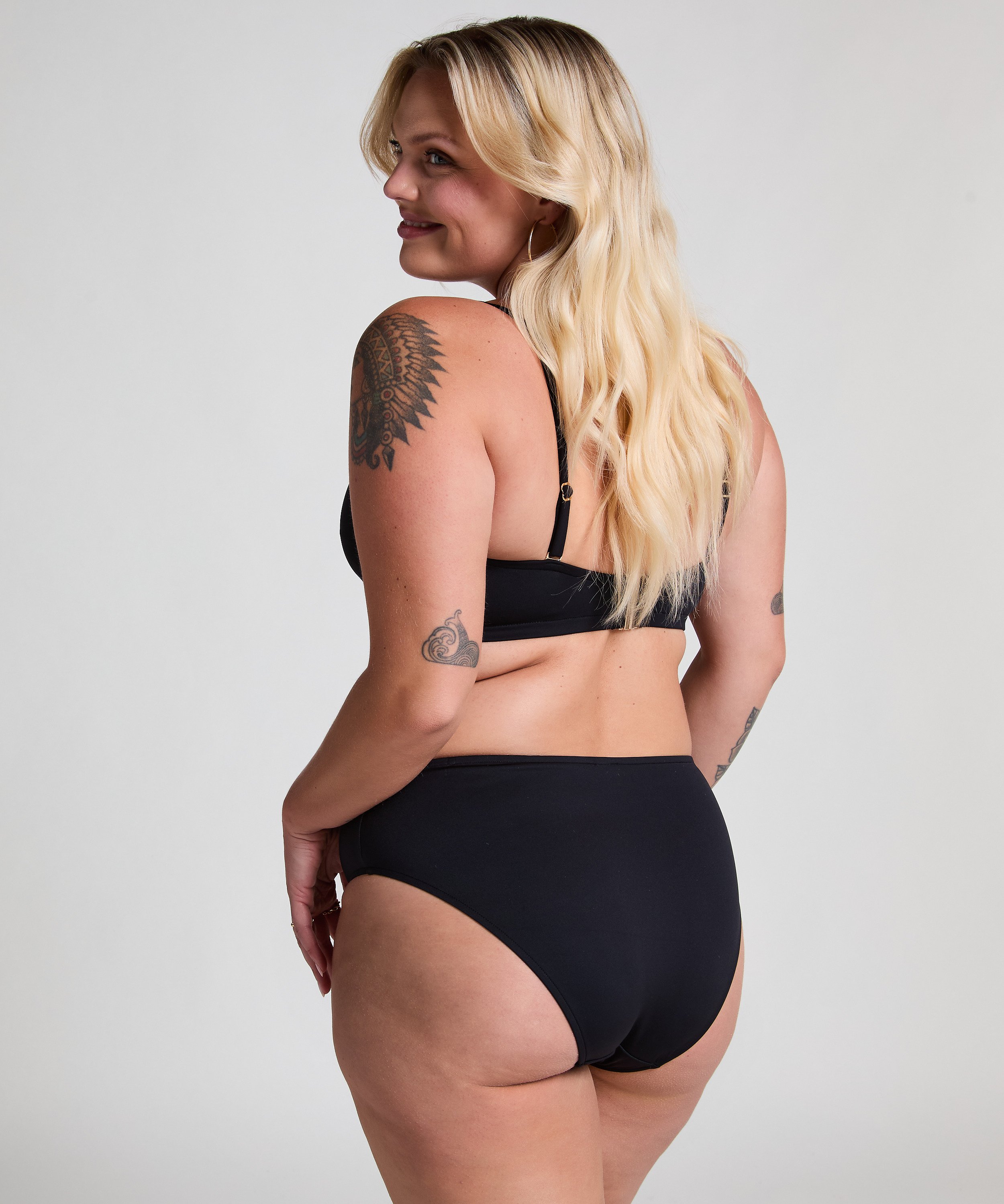 Neopren Rio-bikinitrusse, Sort, main