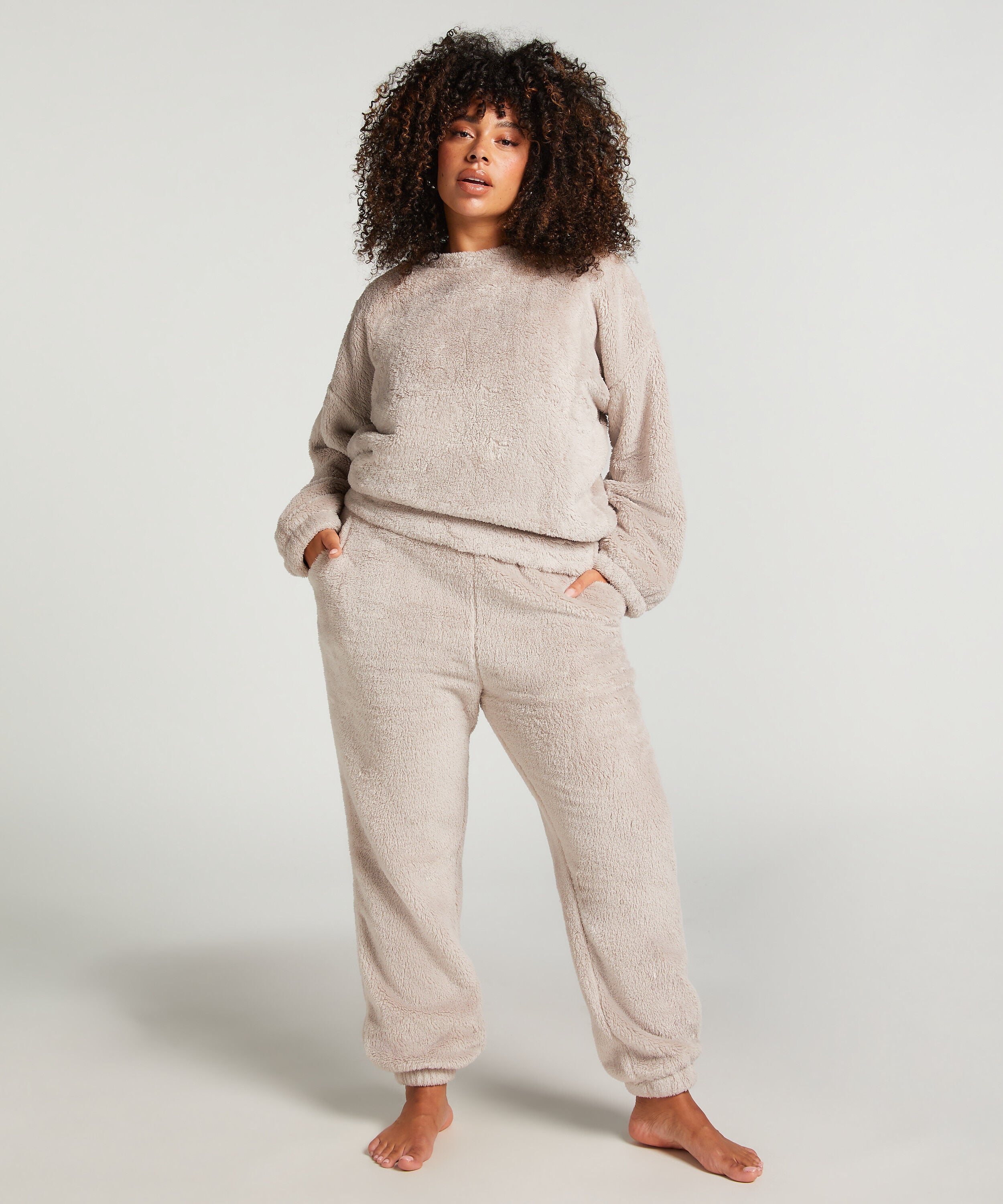 Joggingbukser Fleece Snuggle, Grå