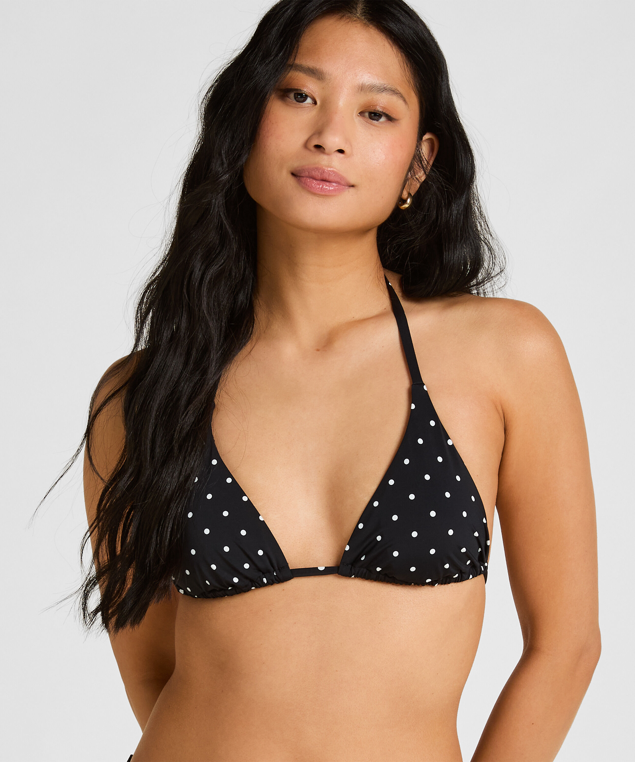 Triangle Bikini Top Luxe, Sort