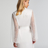 Kimono satin Bride, Hvid