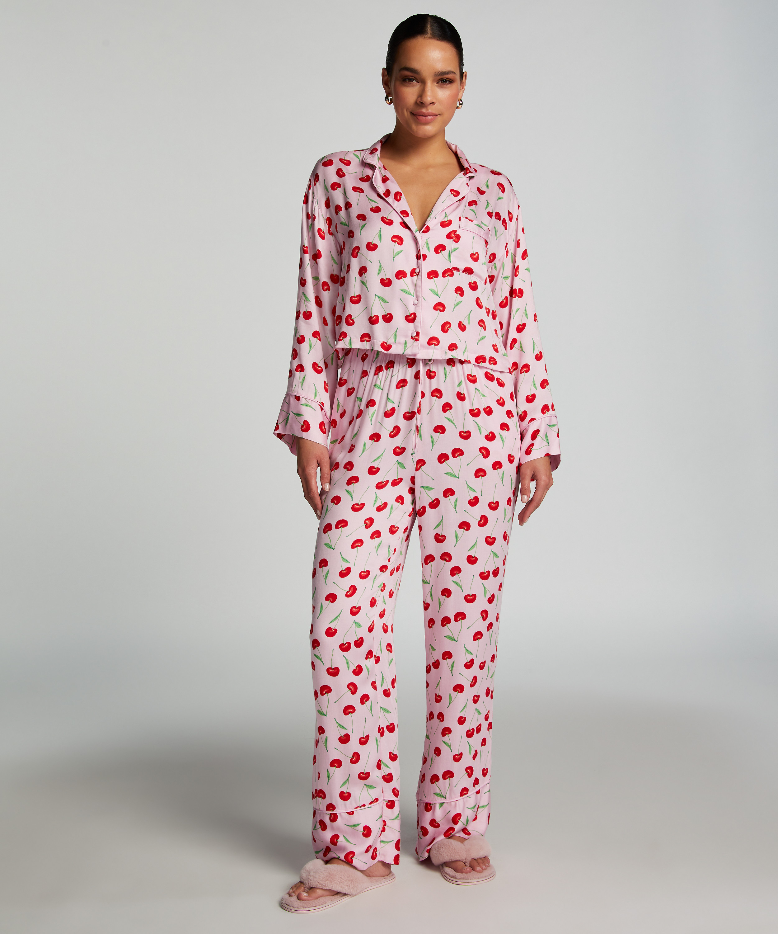 Pyjamasbukser Woven Springbreakers, pink, main