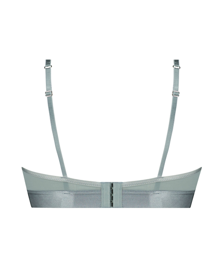 Ikke-formstøbt longline bøjle-bh Luna, Blå