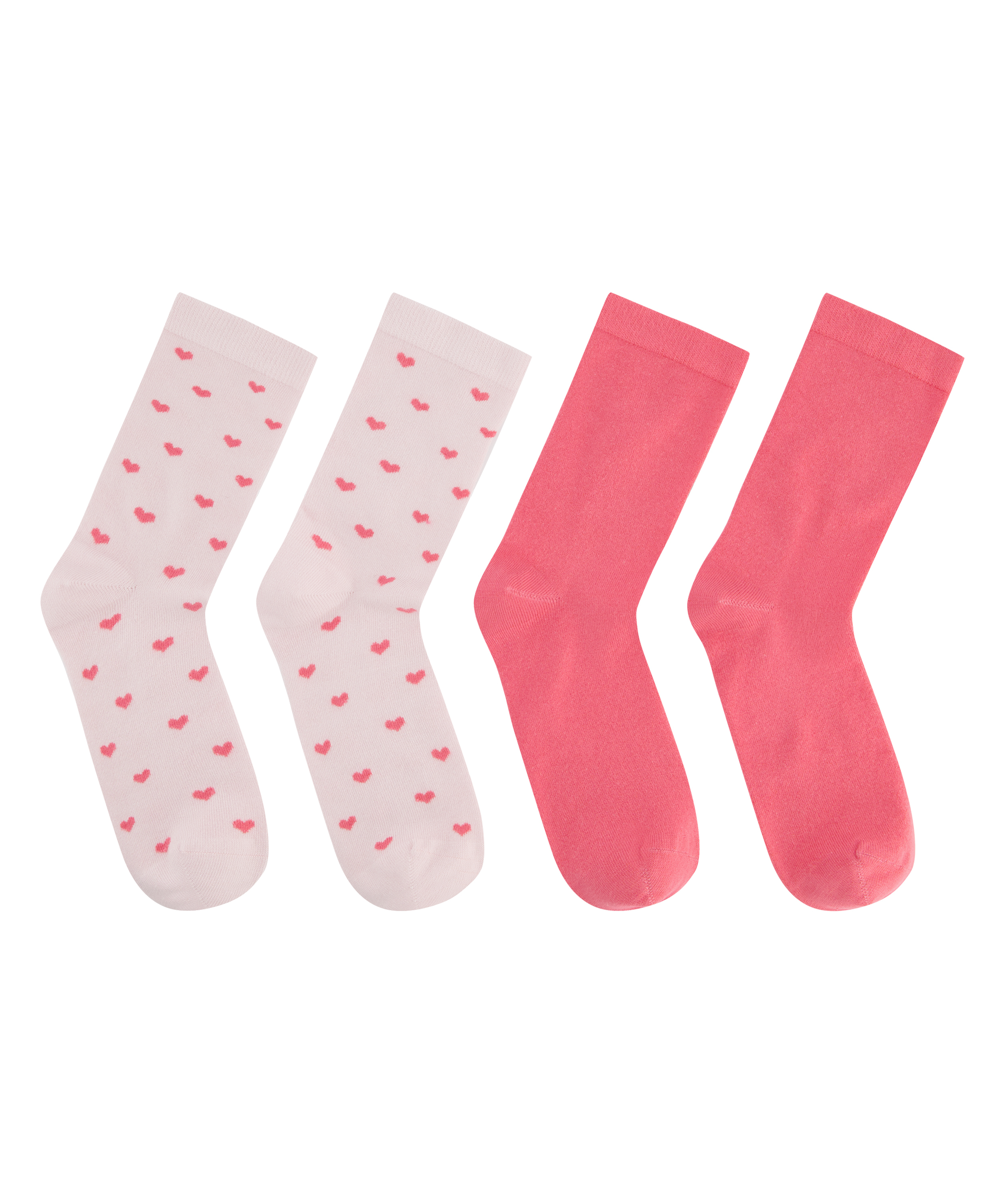 Sokker, 2 par , pink, main