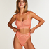 G-streng med højt snit Sexy Mesh, Orange