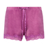 Shorts velour Lace, Lilla