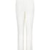 Nålestribede satinbukser, Hvid