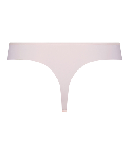 Stripe Mesh usynlig g-streng, pink