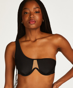 Ikke-formstøbt bikinitop med bøjle Belize, sort