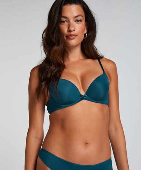Formstøbt bøjle-bh Plunge, Blå