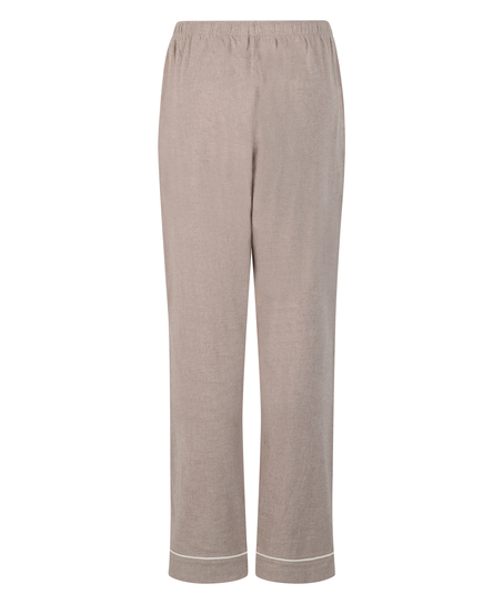 Pyjamasbukser af flonel, Beige