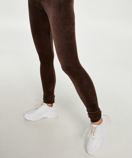 Legging Velour, Brown