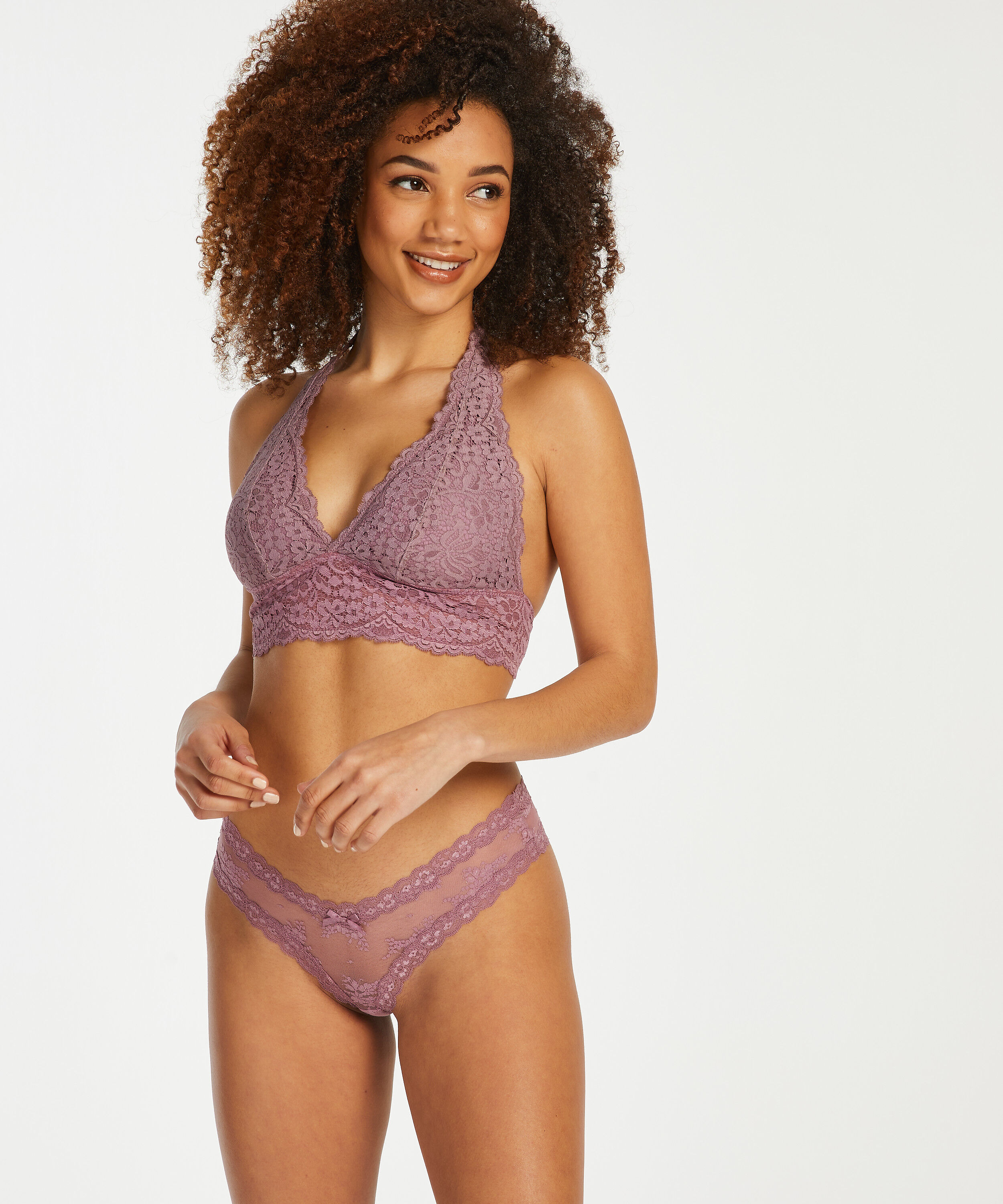 Brasiliansk trusse V-shape Mesh, Lilla