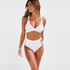 Duran bikini crop top, Hvid