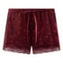 Shorts velour Lace, Lilla