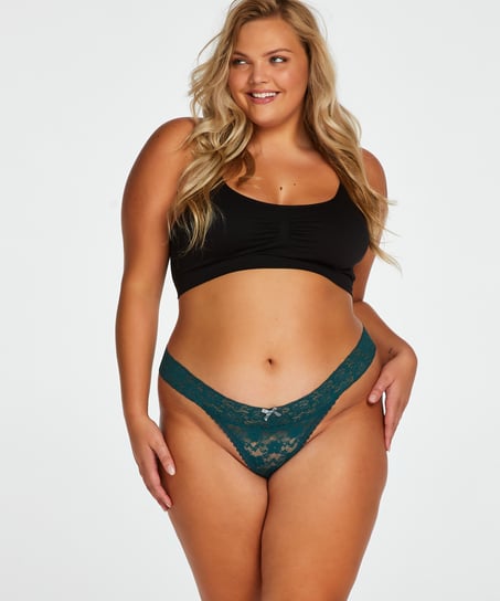 G-streng Floral lace, bl&aring;