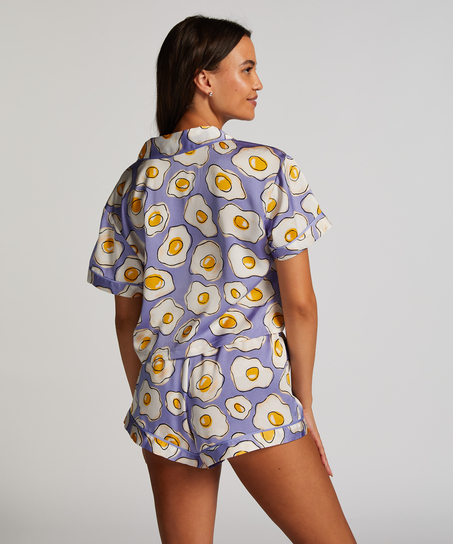 Pyjamasshorts Satin, Lilla