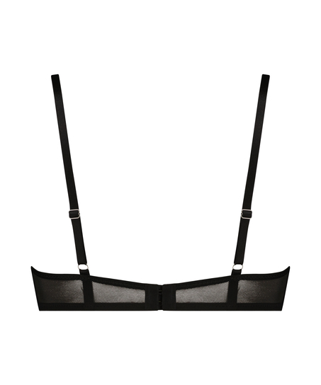 Ikke-formstøbt bøjle-bh Jitske, Sort