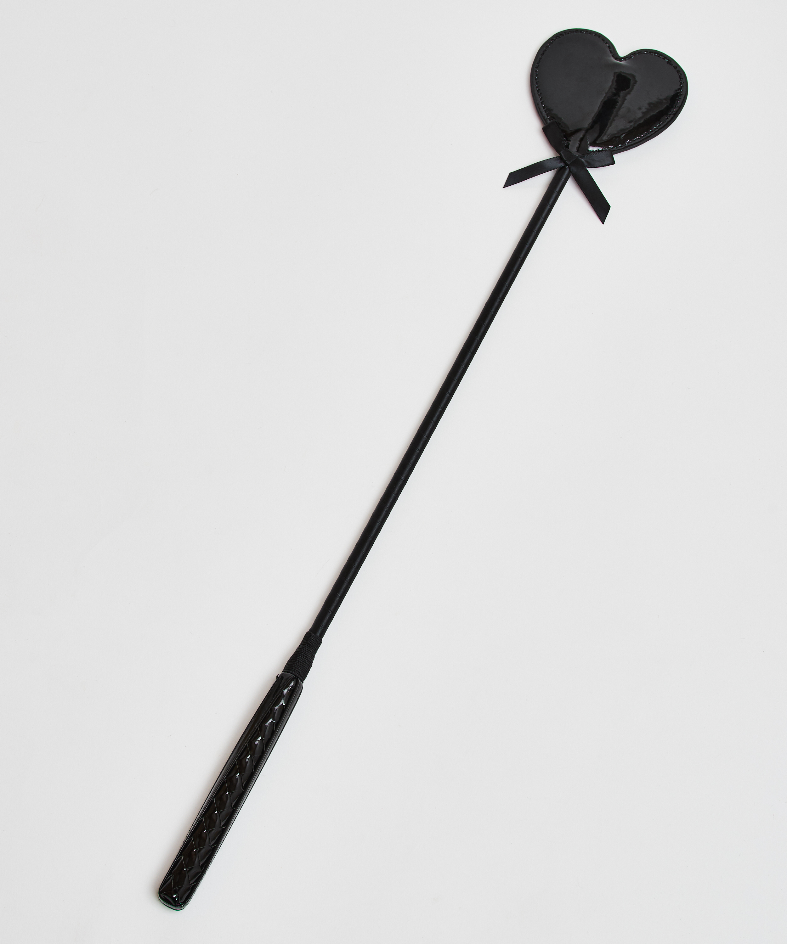 Privat pisk med læderagtigt look, sort, main