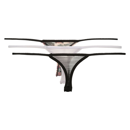 3-pack thongs mesh, sort