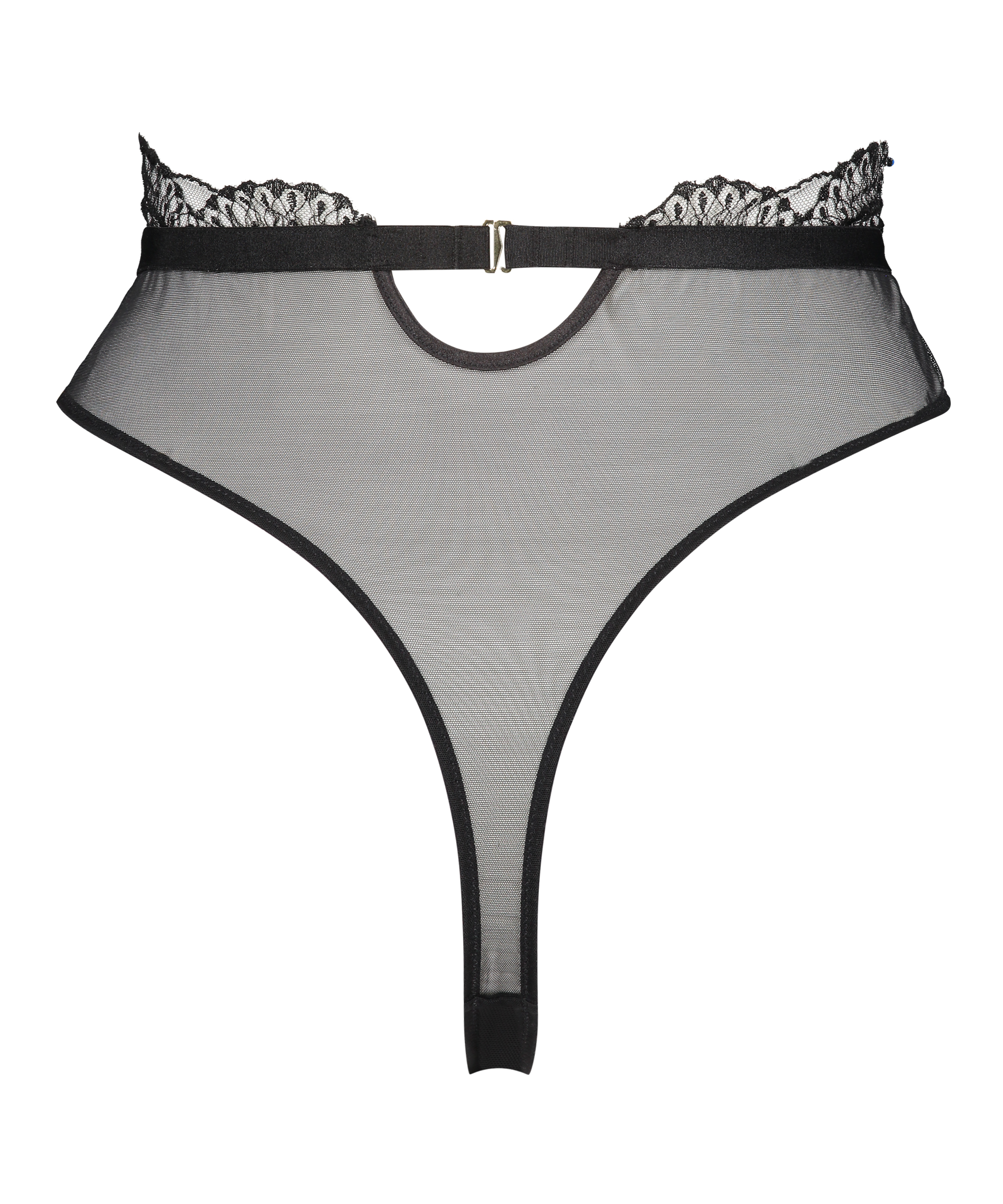 Akira g-streng med h&oslash;j benudsk&aelig;ring, sort, main