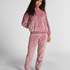 Pyjamas i fleece hjerte, Lilla