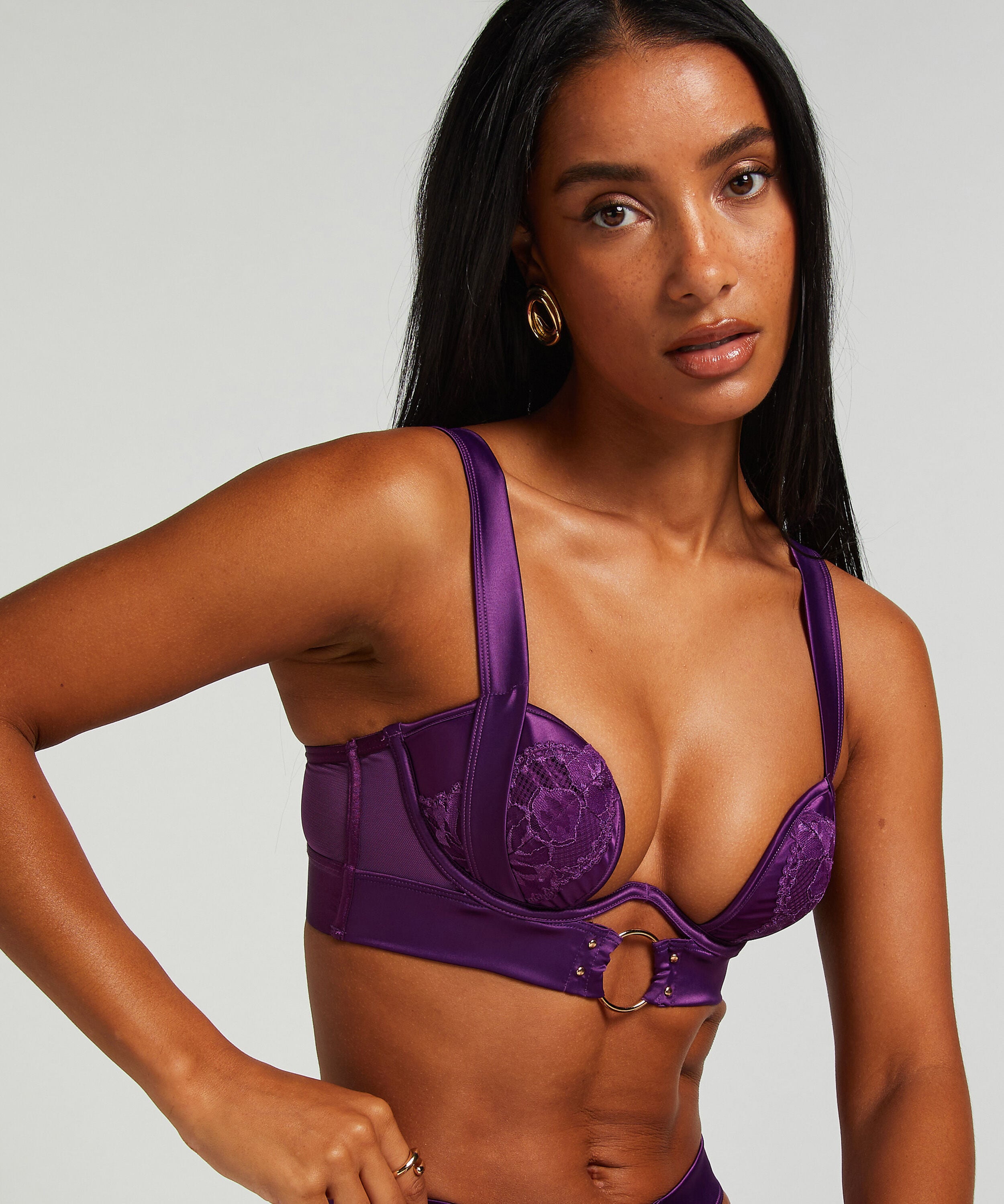Formstøbt longline-bøjle-bh Elsa, Lilla