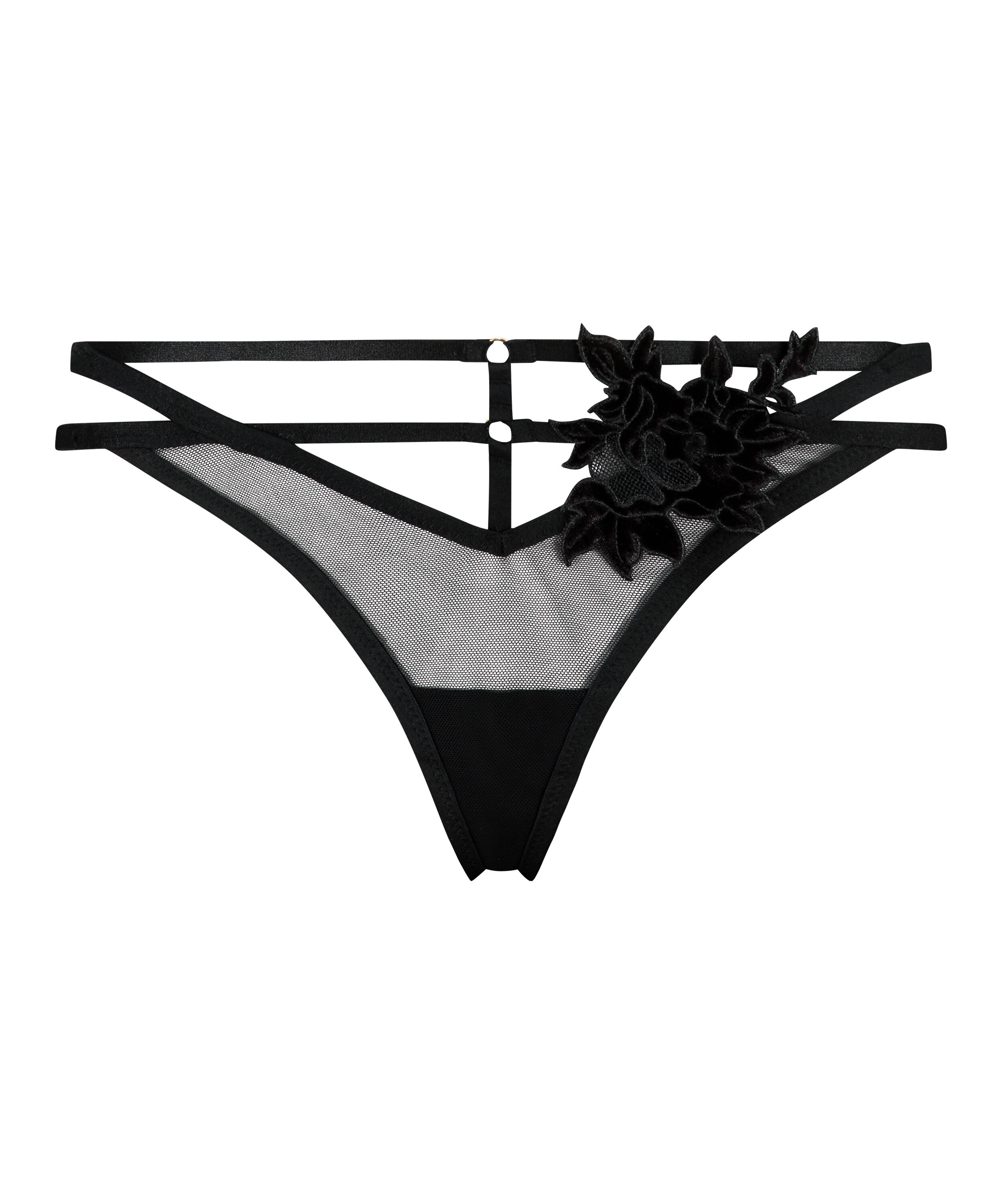 Tanga g-streng Effie, Sort