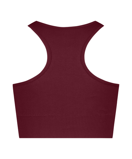 HKMX sømløs sports-bh, Rød