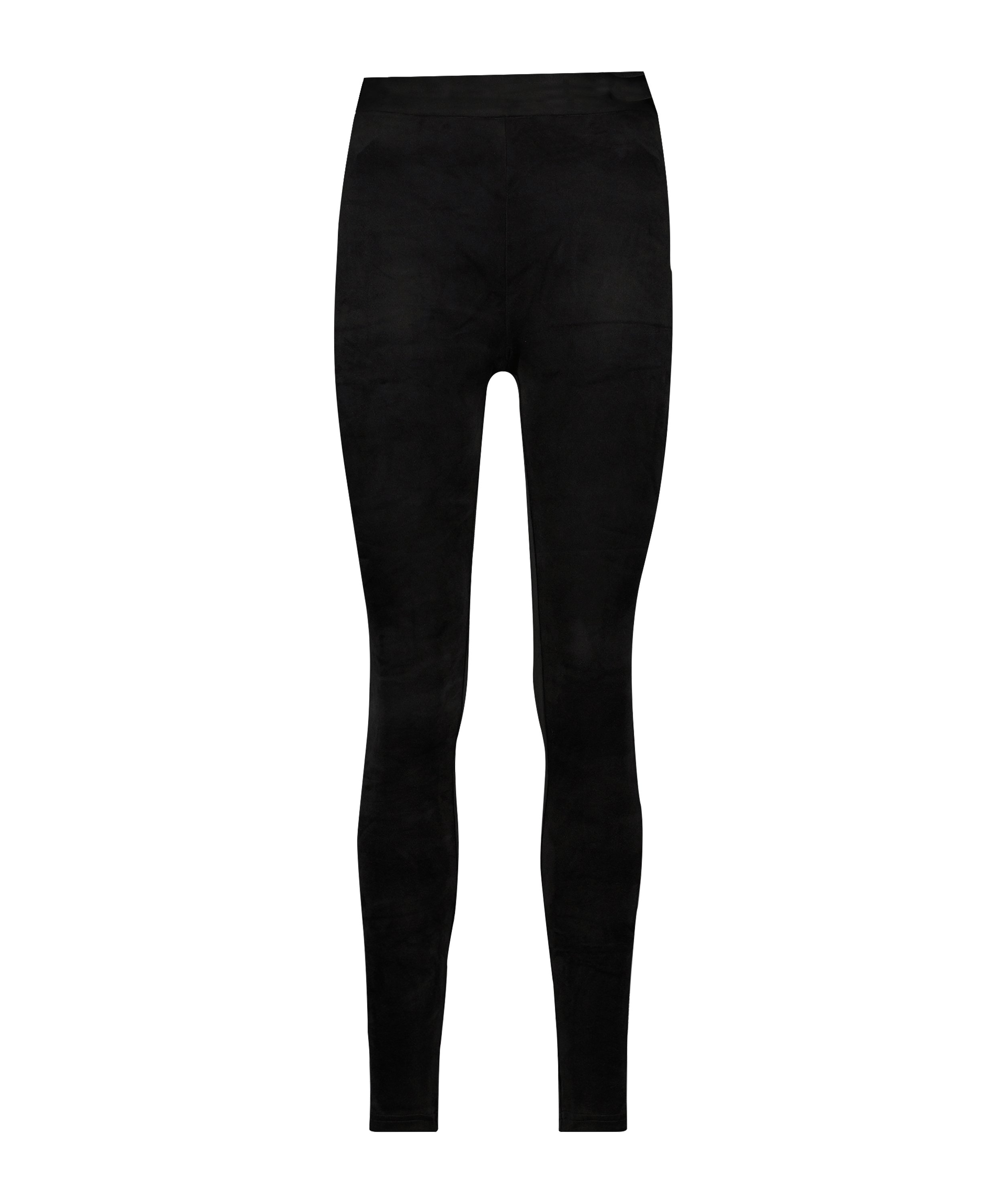 Legging Velour, Sort, main