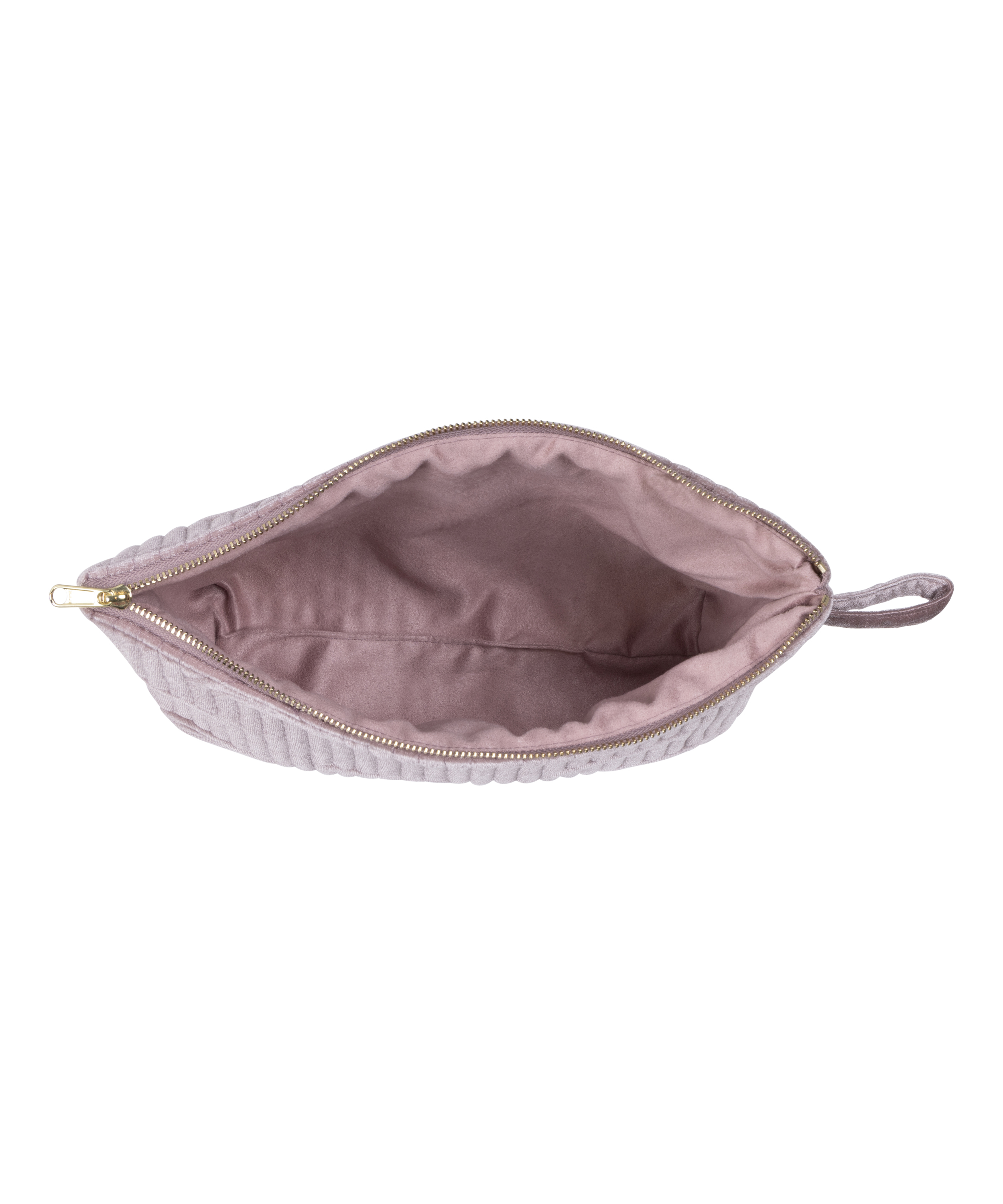 Lille makeuptaske i velour, Lilla, main
