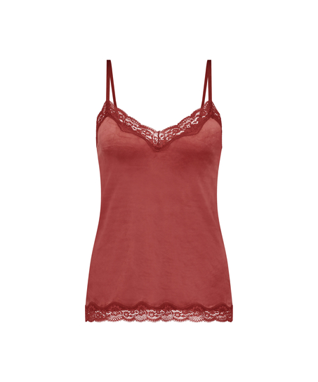 Cami top Velours Lace, Lyser&oslash;d