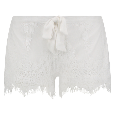 Lace shorts, hvid