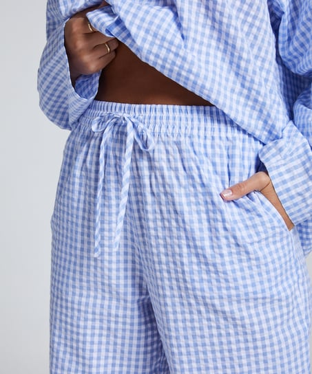 Pyjamasbukser Bomuld, Blå