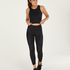 HKMX High waisted cropped sportslegging Naira, sort