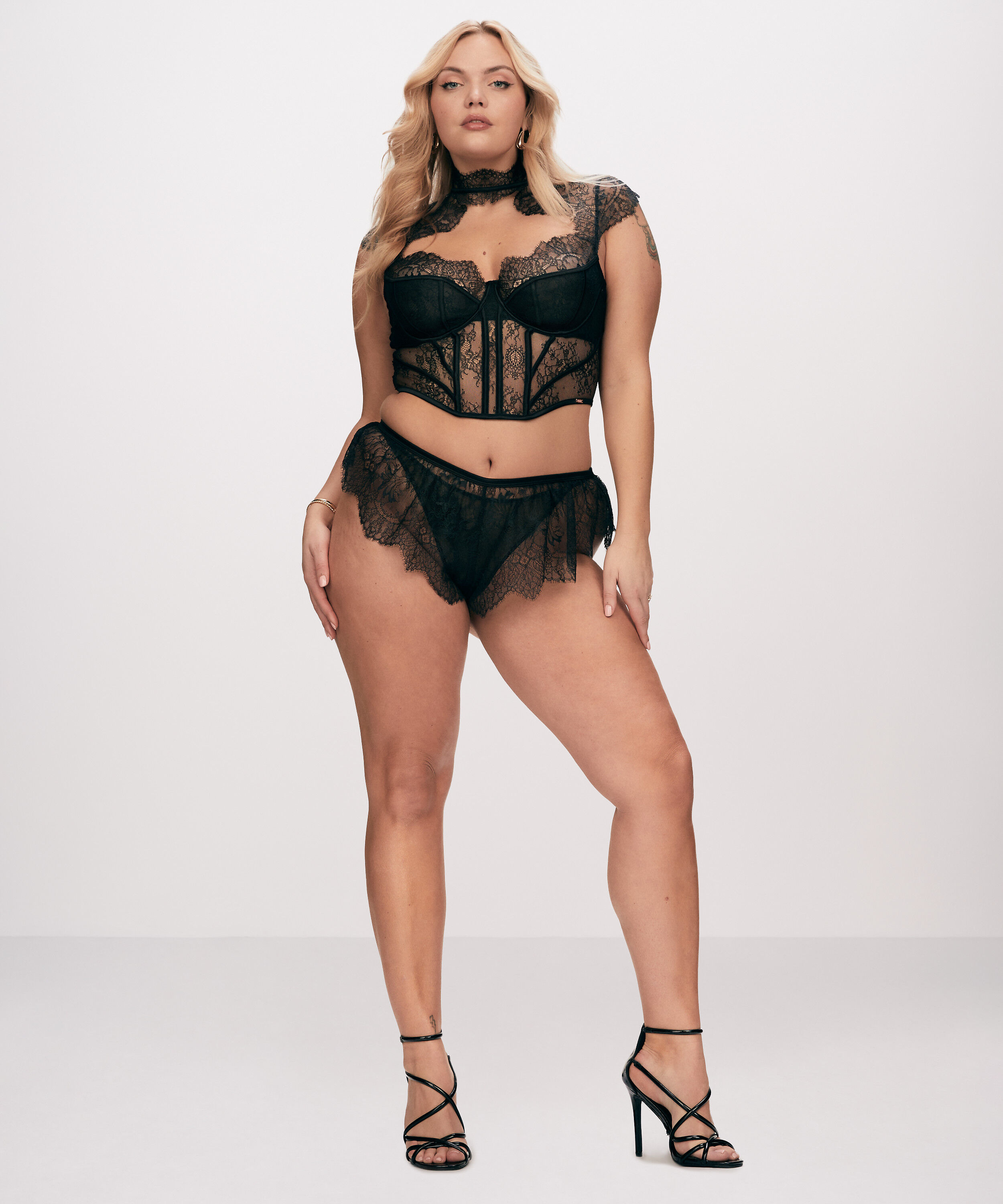Trusse Lace Camille, Sort