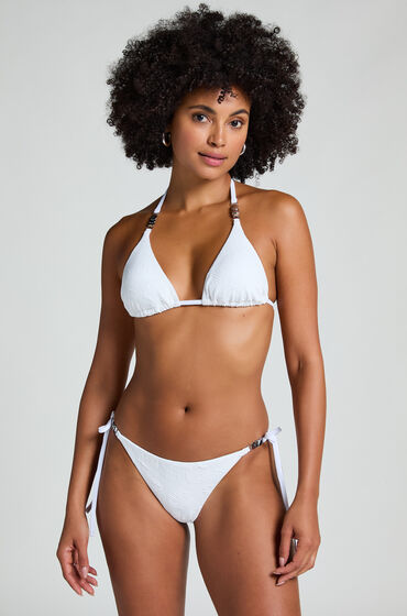 Hunkemöller Fræk bikinitrusser med muslingeskaller hvid